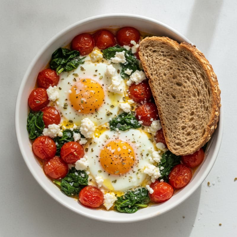 Baked Eggs with Roasted Tomatoes