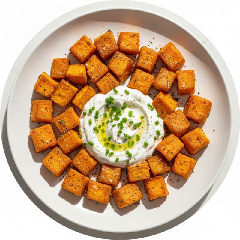 Roasted Sweet Potato Bites with Herbs