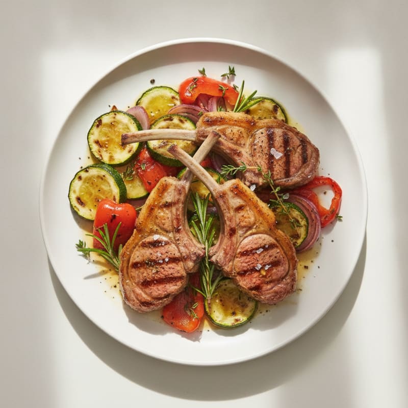 Grilled Herb Lamb Chops