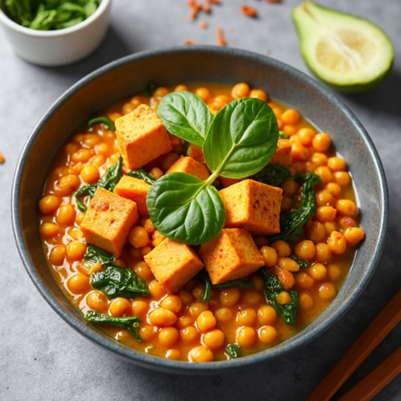 Creamy Coconut Lentil Curry with Spinach