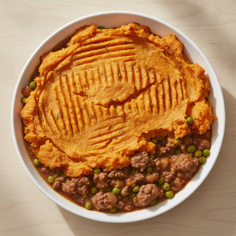 Ground Beef and Sweet Potato Shepherd's Pie