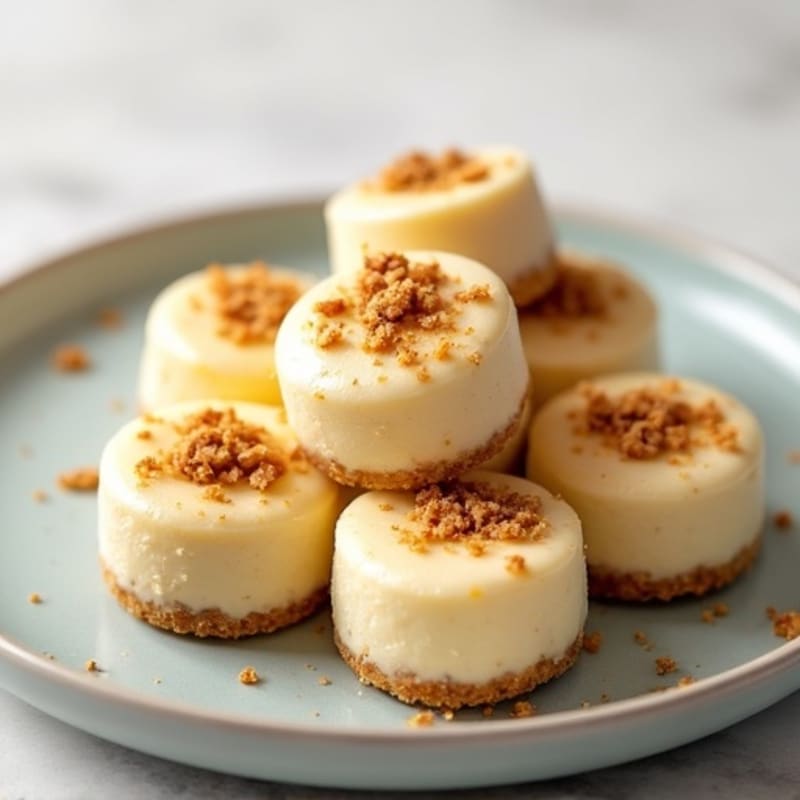 Creamy Vanilla Protein Cheesecake Bites