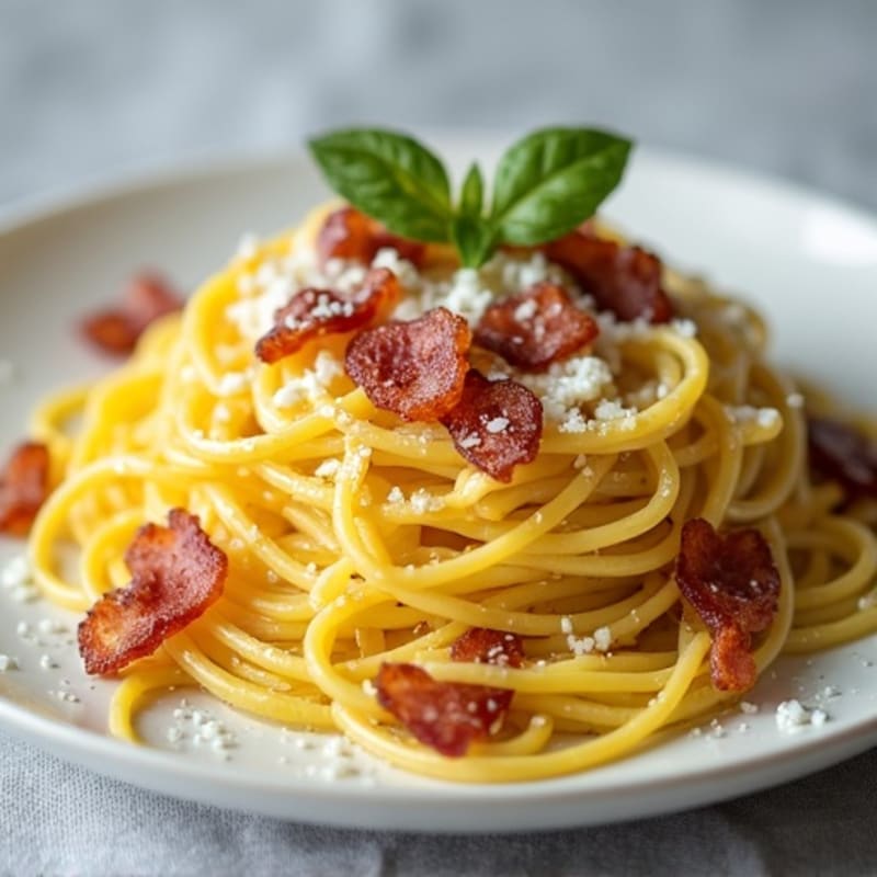 Creamy Turkey Bacon Spaghetti Squash Carbonara