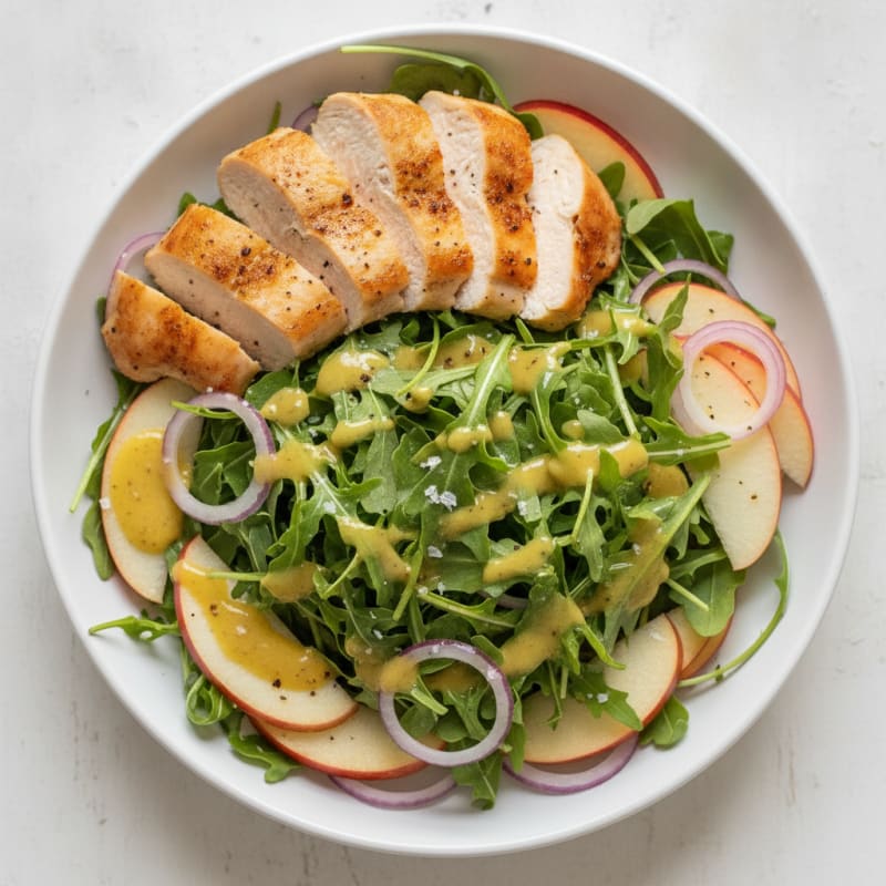 Chicken Arugula Salad with Dijon Vinaigrette