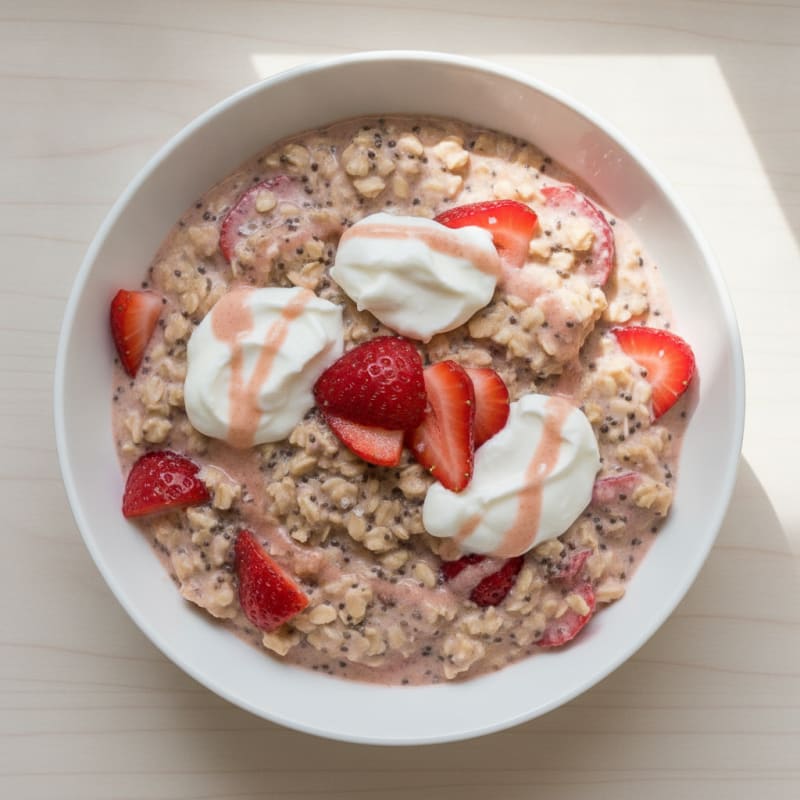 Strawberry Chia Overnight Oats