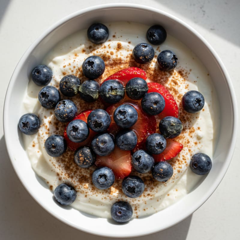 Tuna Greek Yogurt Protein Bowl with Berries