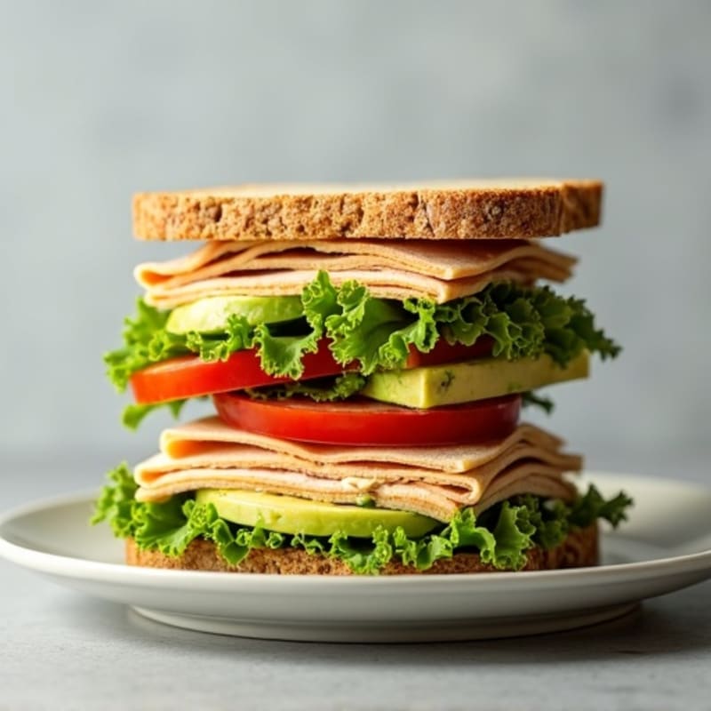 Stacked Turkey Club with Fresh Avocado