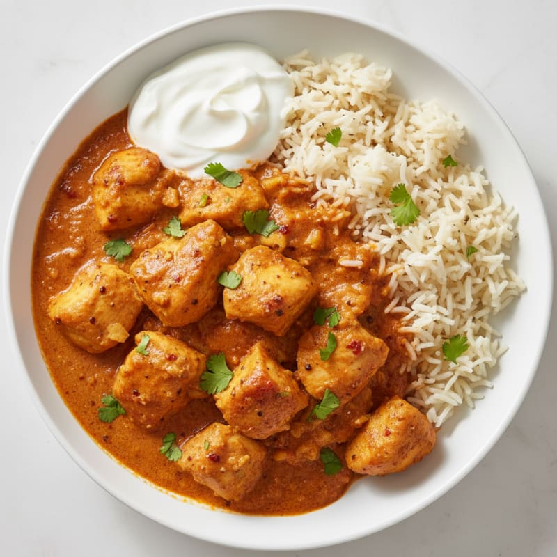 Spiced Butter Chicken with Basmati Rice