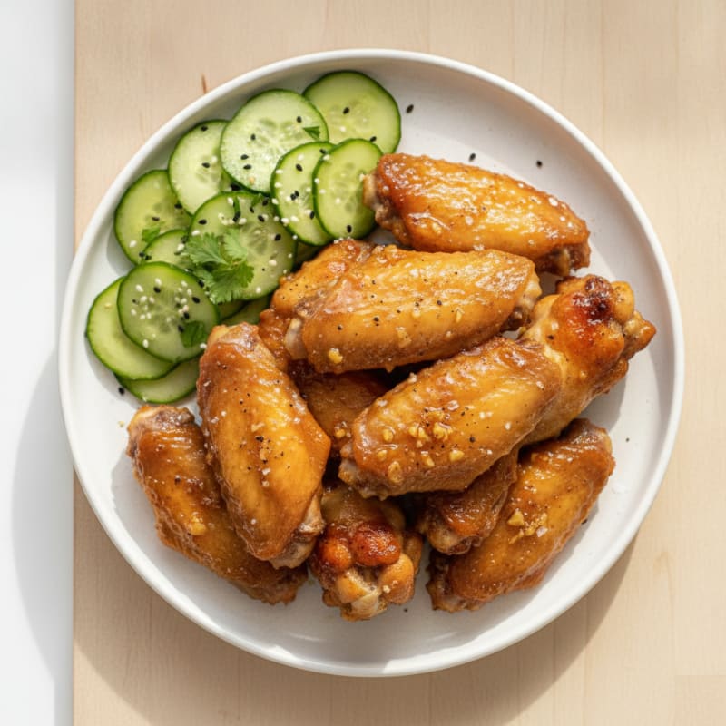 Baked Honey-Garlic Chicken Wings