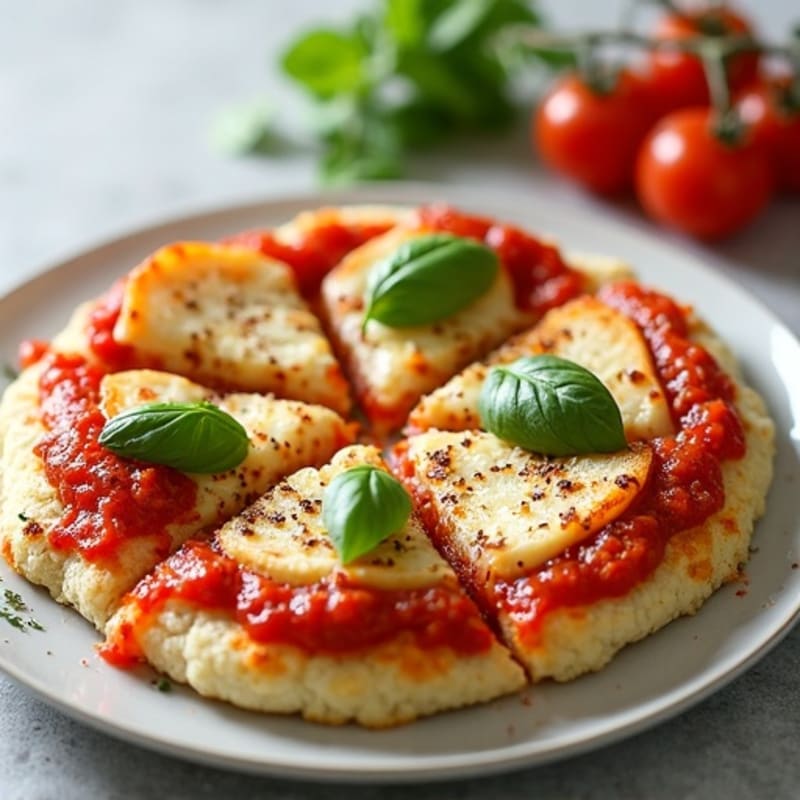 Crispy Cauliflower Crust Pizza with Fresh Herbs