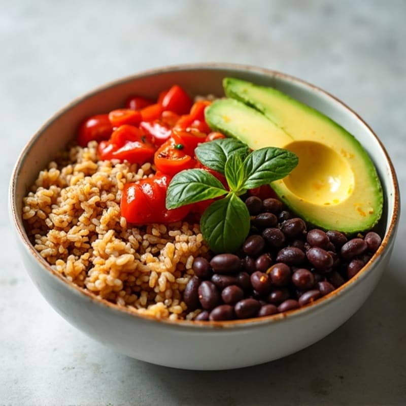 Spicy Black Bean and Turkey Taco Bowl