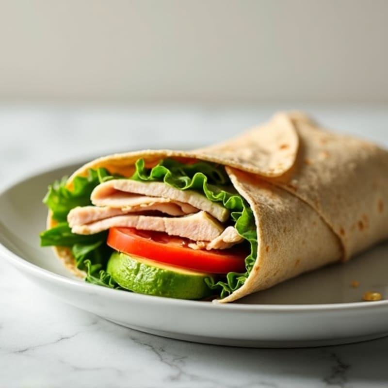 Lean Turkey and Creamy Avocado Wrap