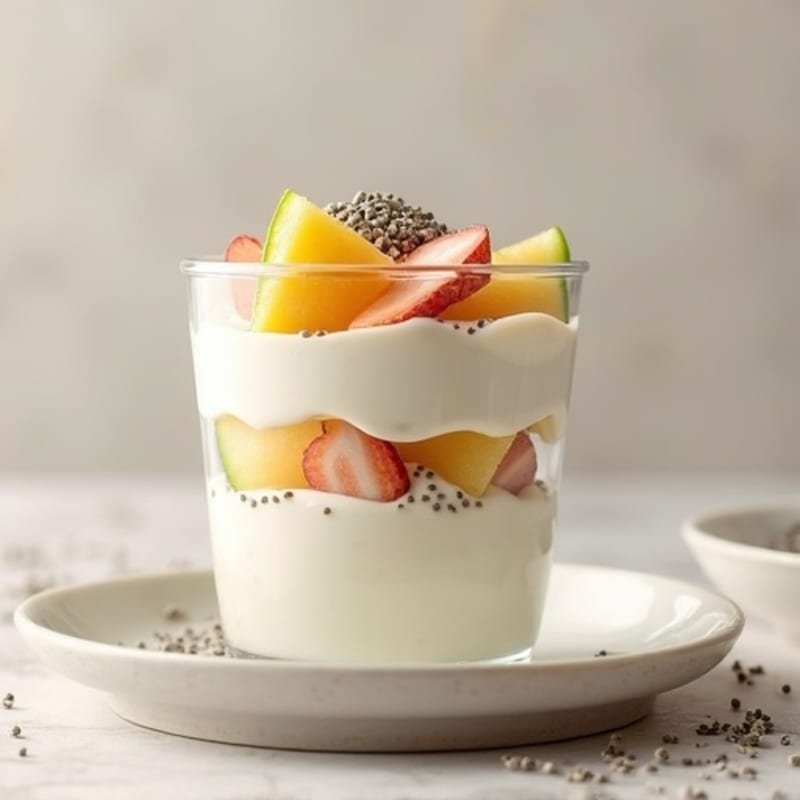 Silky Vanilla Protein Yogurt Parfait