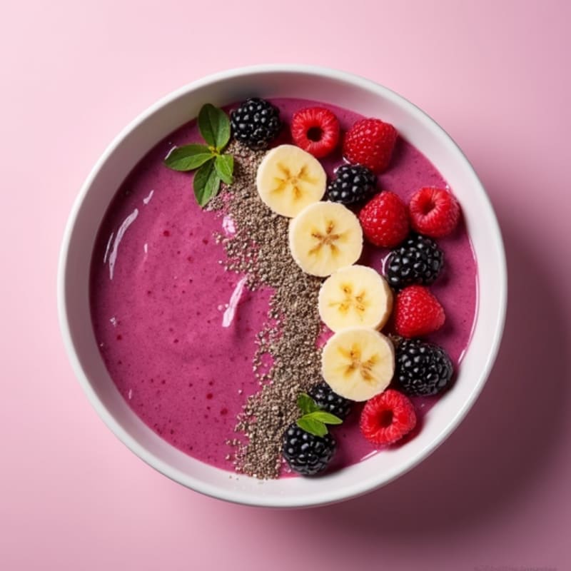 Triple Berry Açaí Power Smoothie Bowl