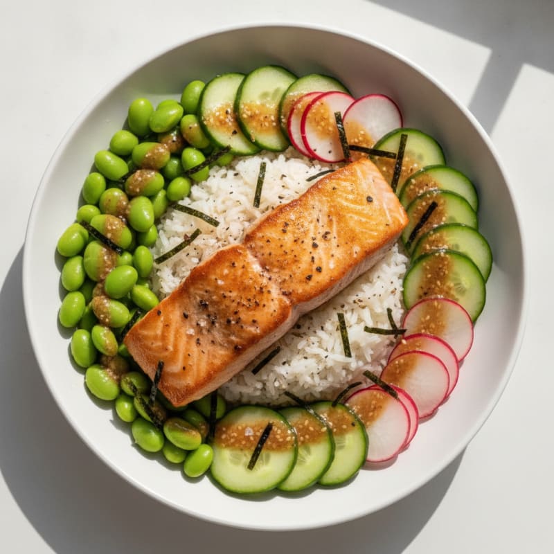 Salmon Sushi Rice Bowl
