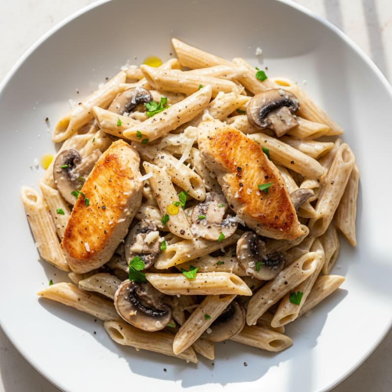 Creamy Truffle Mushroom Pasta