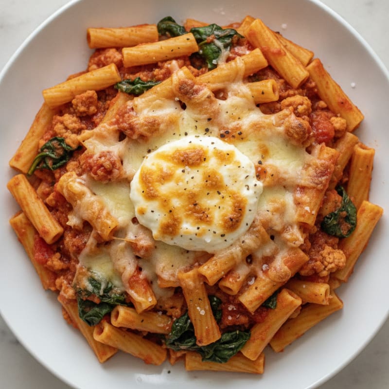 Classic Baked Ziti with Ricotta