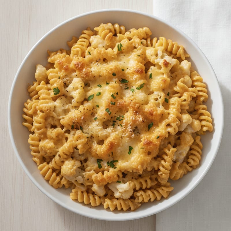 Baked Macaroni with Three Cheeses