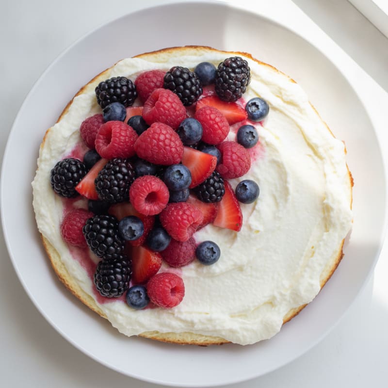 Silky Greek Yogurt Protein Mousse with Mixed Berries