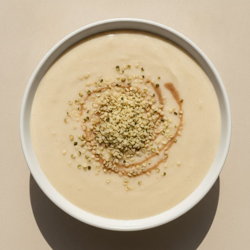 Creamy Vanilla Protein Smoothie with Almond Butter