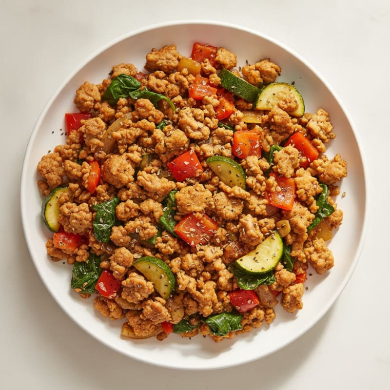 Savory Ground Turkey Skillet with Vegetables