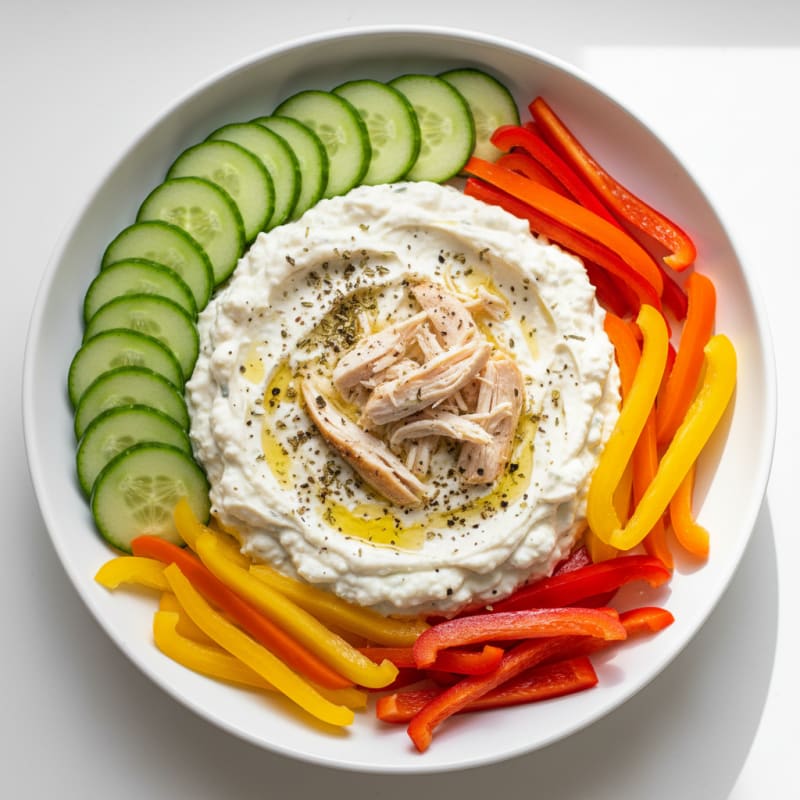 Creamy Whipped Feta Protein Dip