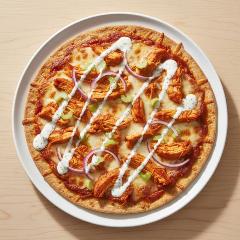 Crispy Buffalo Chicken Pizza