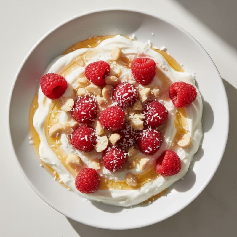 Greek Yogurt with Fresh Berries and Honey