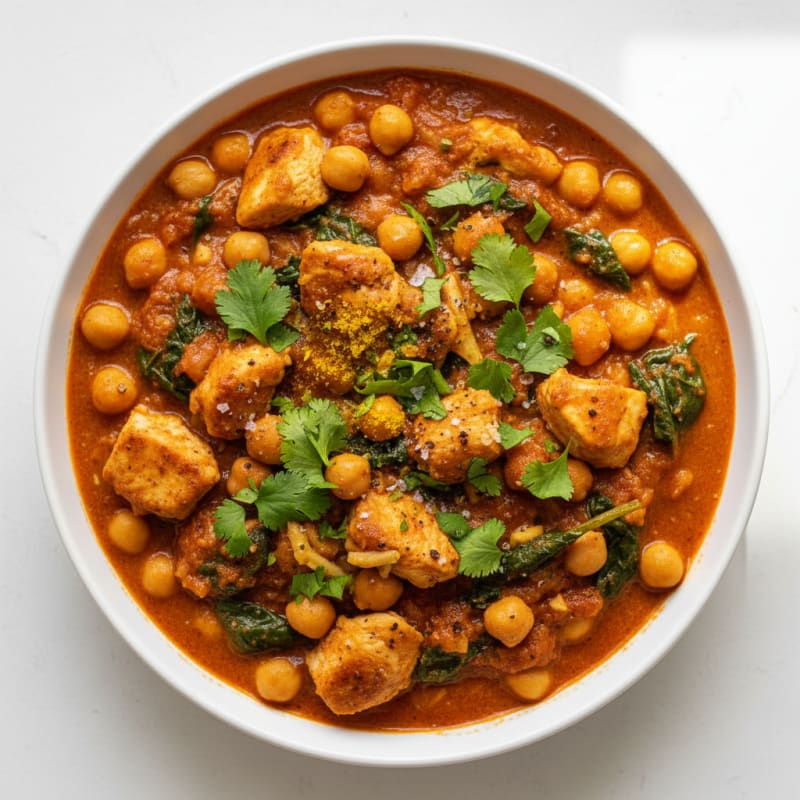 Hearty Chickpea Masala with Fragrant Spices