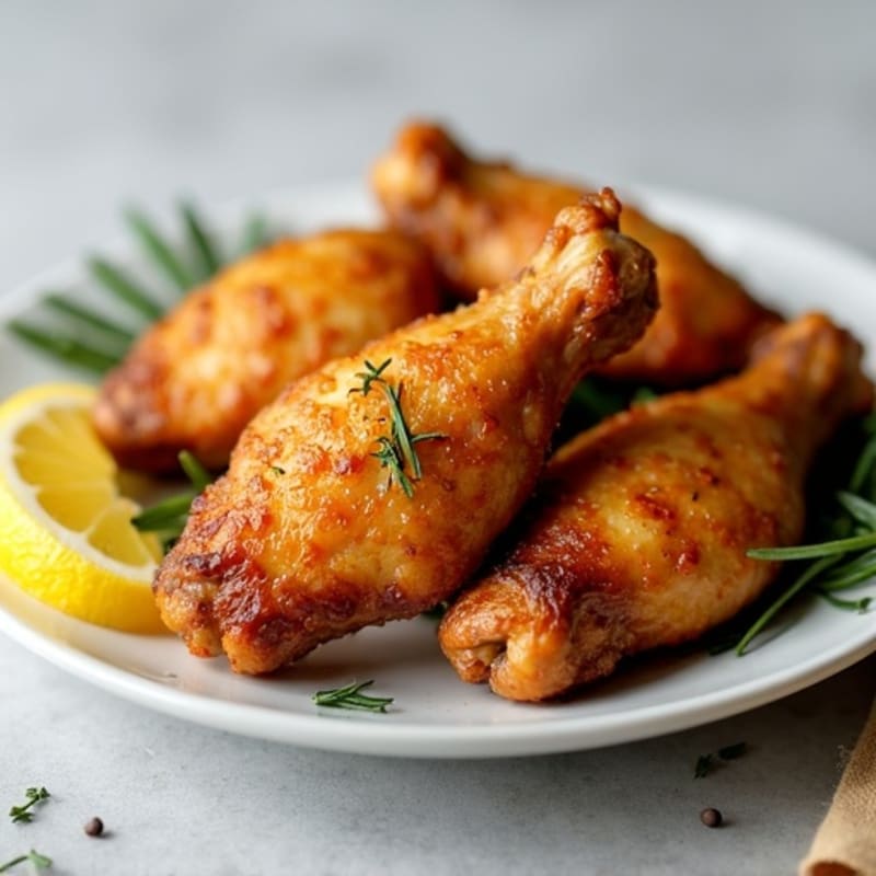Crispy Baked Lemon Herb Chicken Wings