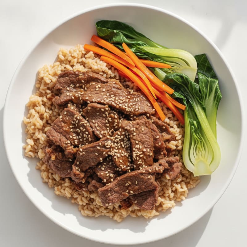 Korean Marinated Beef Bulgogi Bowl