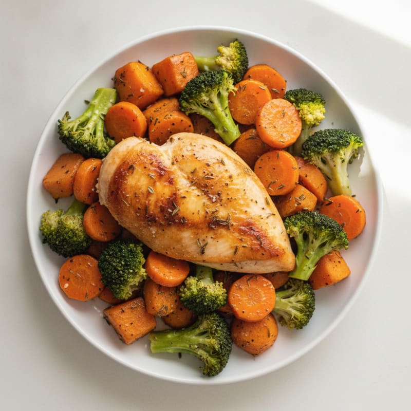 Garlic Herb Roasted Chicken and Vegetables
