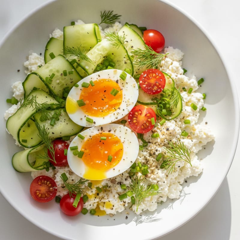 Savory Herb Cottage Cheese Bowl