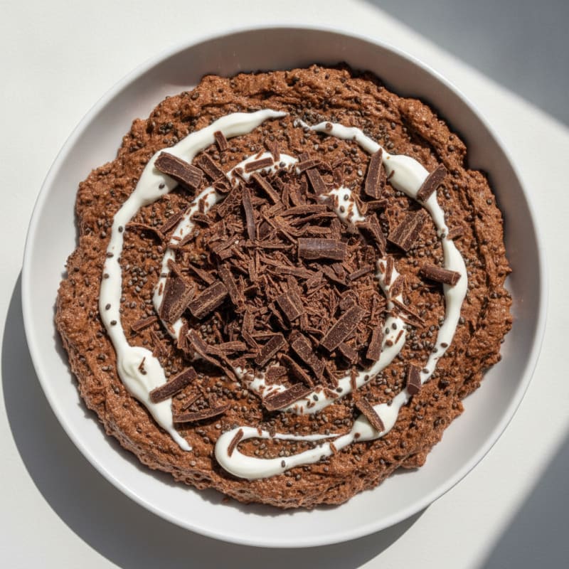 Chocolate Protein Mousse with Chia Seeds