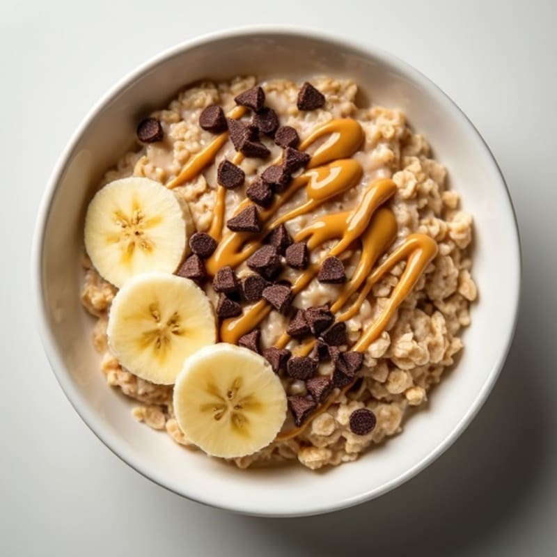 Creamy High-Protein Cookie Dough Oatmeal Bowl