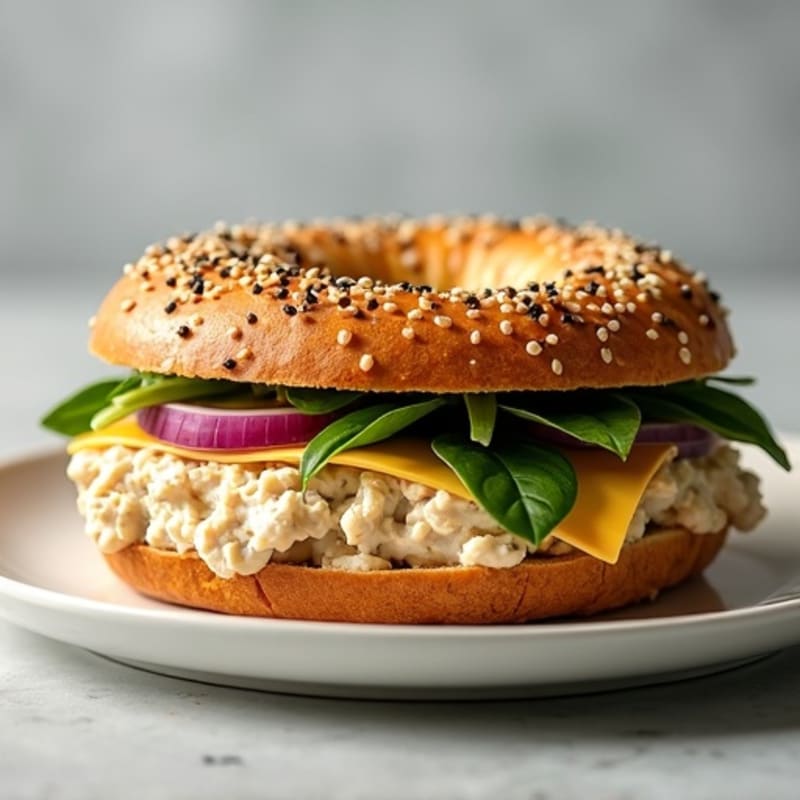 Protein-Packed Everything Bagel Tuna Melt