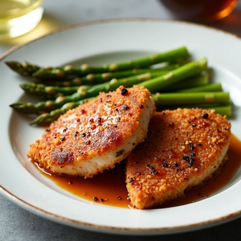 Crispy Teriyaki Chicken with Roasted Asparagus