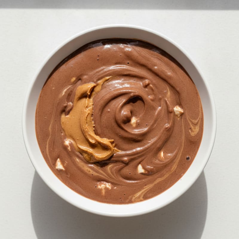 Chocolate Protein Shake with Silken Tofu and Peanut Butter