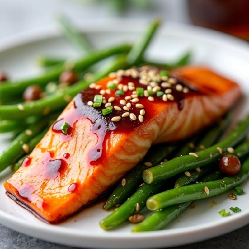 Sweet-Sticky Glazed Teriyaki Salmon