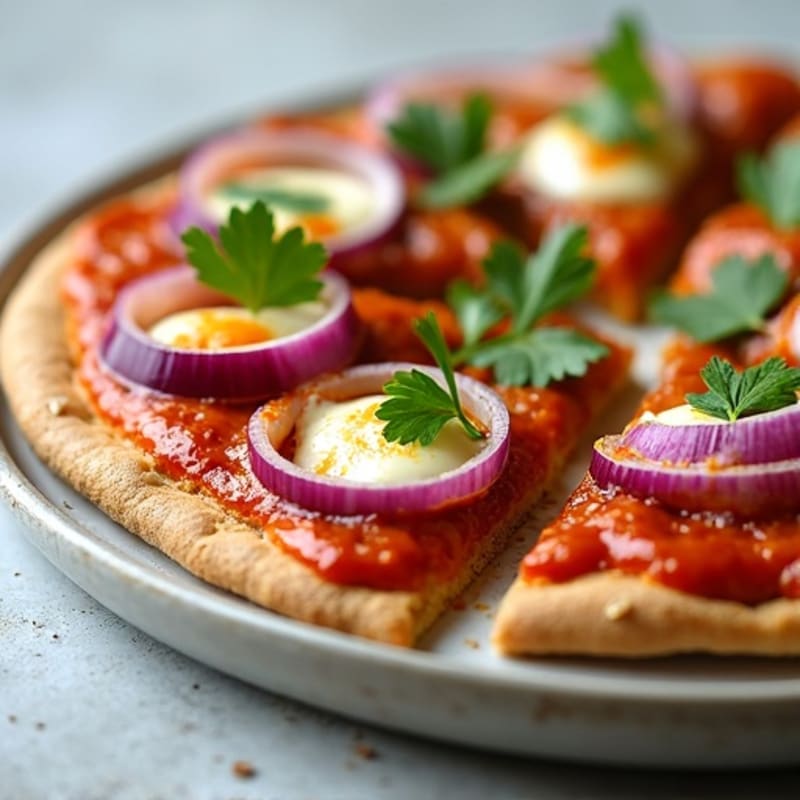 BBQ Chicken Flatbread Pizza with Greek Yogurt Crust
