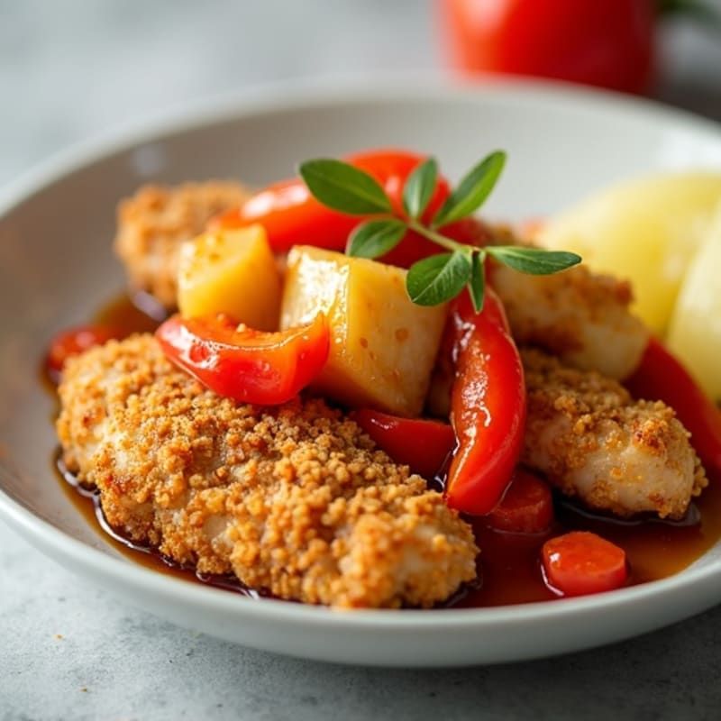 Crispy Baked Sweet and Sour Chicken