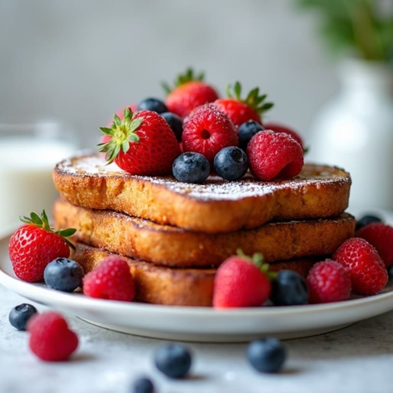 Protein French Toast with Fresh Berries