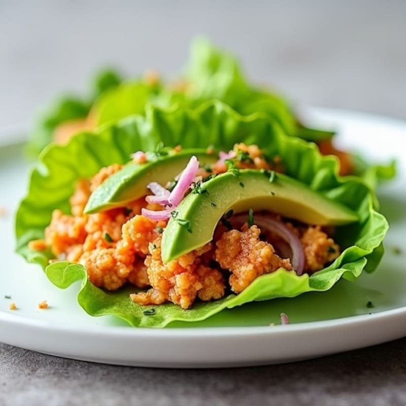 Spicy Tuna Lettuce Wraps