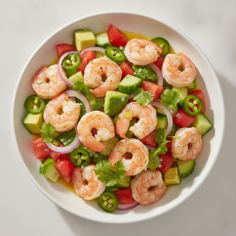 Zesty Shrimp Avocado Ceviche