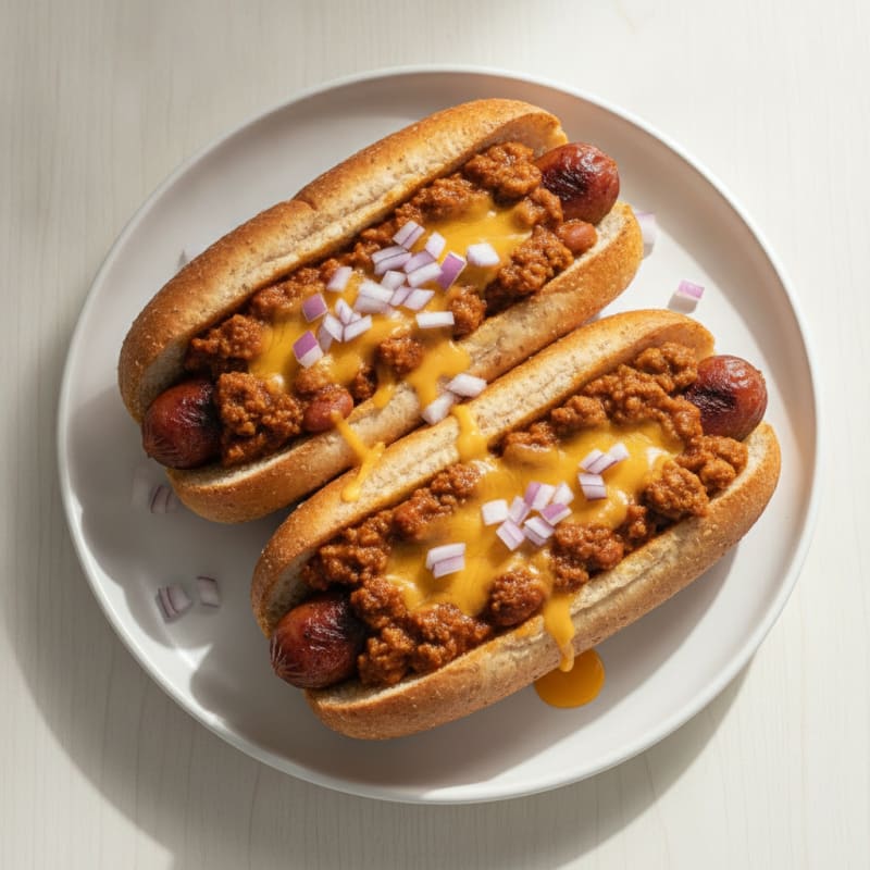Clean-Eating Chili Cheese Hot Dogs