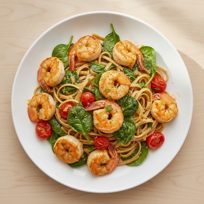 Garlic-Lemon Shrimp Scampi with Linguine
