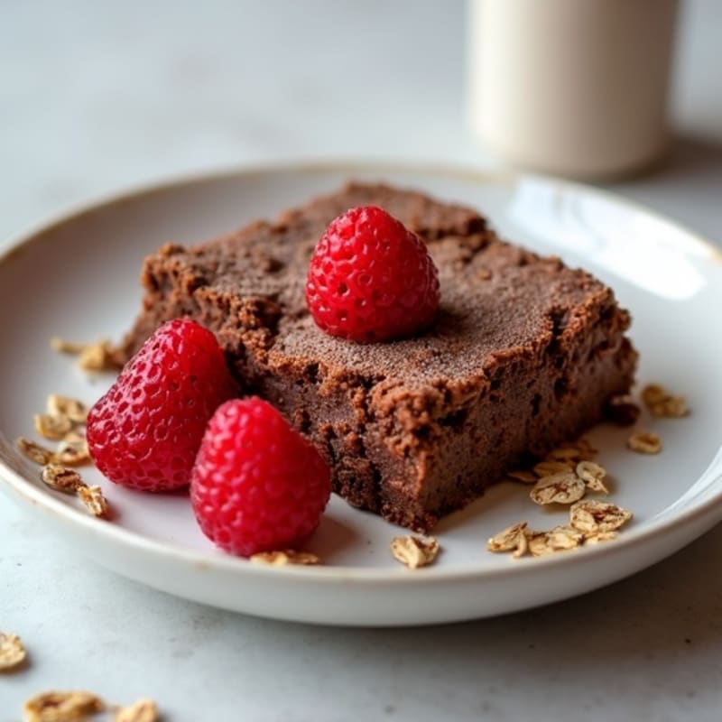 Fudgy Chocolate Protein Baked Oats