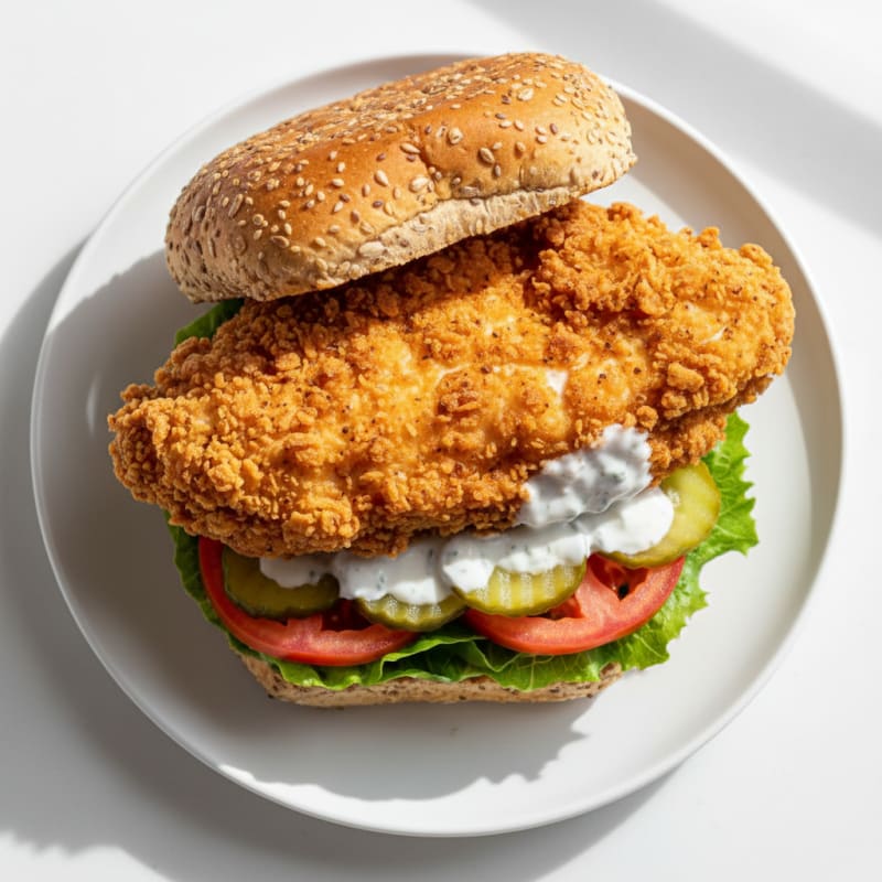 Crispy Buttermilk Fried Chicken Sandwich