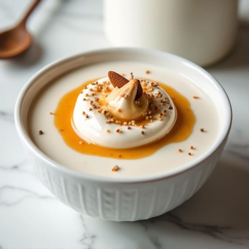 Greek Yogurt Protein Pudding with Almond Butter Swirl