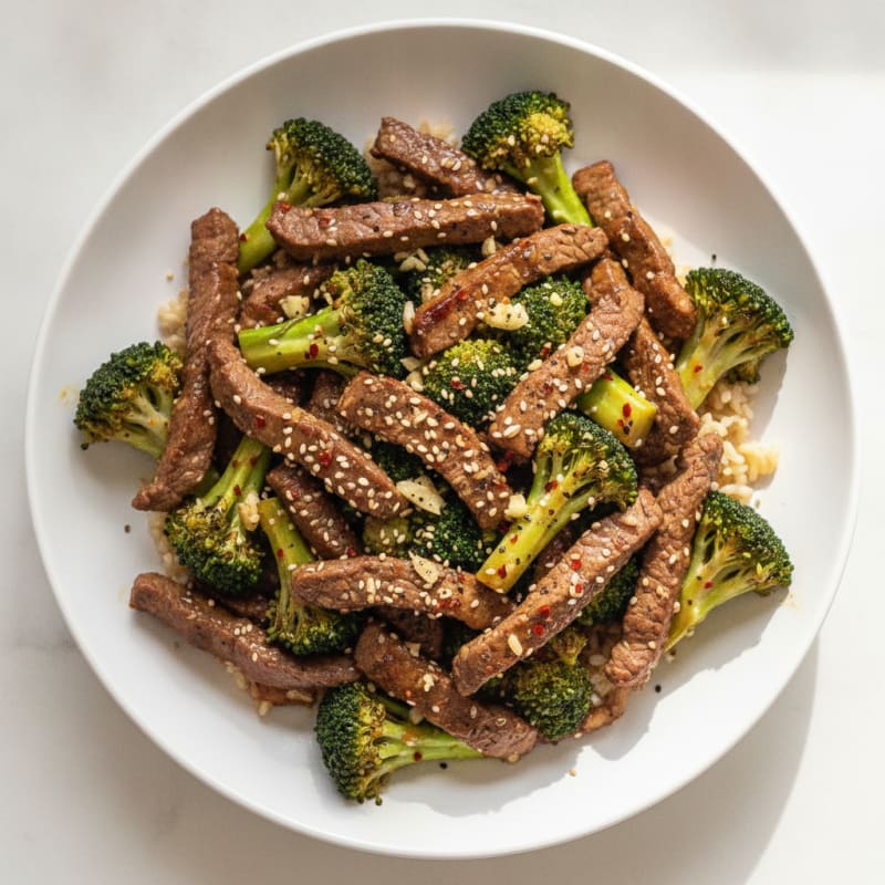 Sesame Beef and Broccoli Stir-Fry